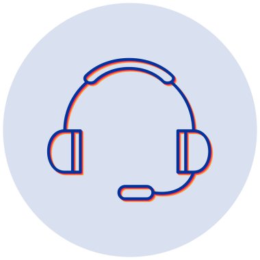 Kulaklık. Web simgesi basit tasarım