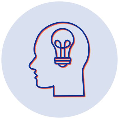 Bir fikrim var. Web simgesi basit illüstrasyon