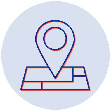 konum. Web simgesi basit illüstrasyon