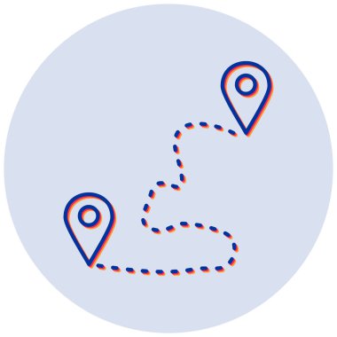 konum. Web simgesi basit illüstrasyon