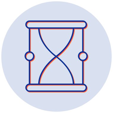 Kum saati. Web simgesi basit tasarım