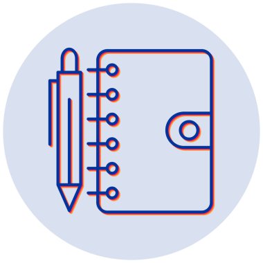 Kalem. Web simgesi basit illüstrasyon