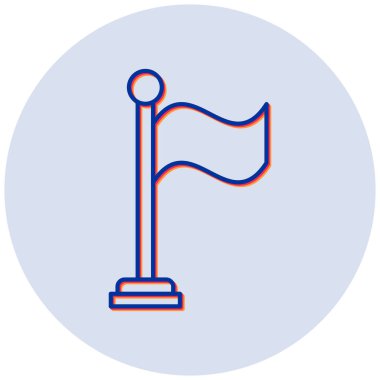 Bayrak. Web simgesi basit tasarım