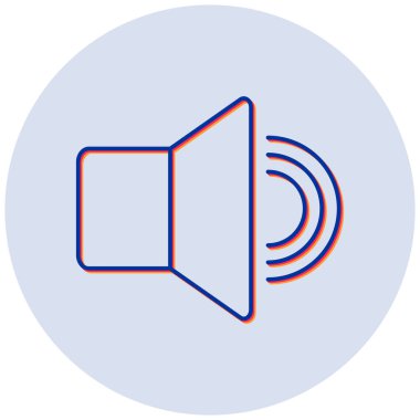 hoparlör vektör simgesi modern basit tasarım 