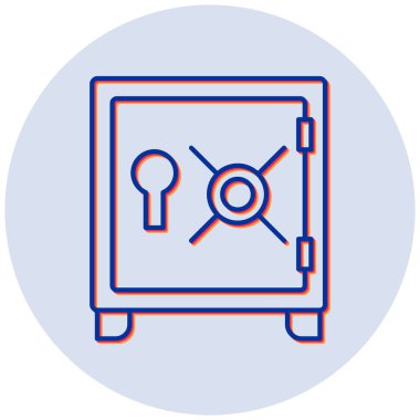 Kasa. Web simgesi basit illüstrasyon