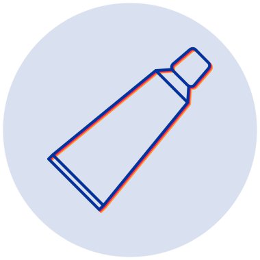 Diş macunu. Web simgesi basit illüstrasyon