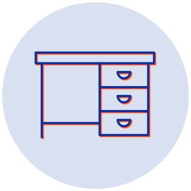 Resepsiyon düz vektör simgesi