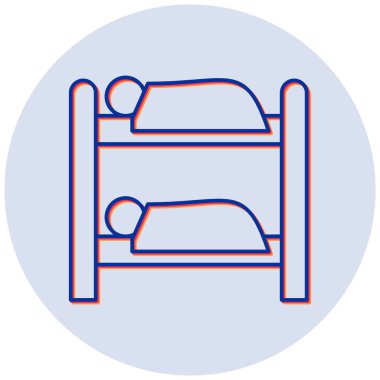 Ranza yatak vektörü sembolü düz simge