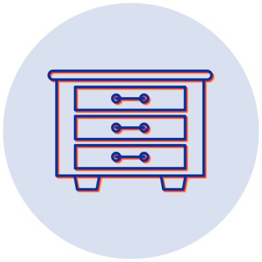 Dresser vektör simgesi modern basit tasarım