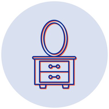 Ayna simgesi, vektör çizimi