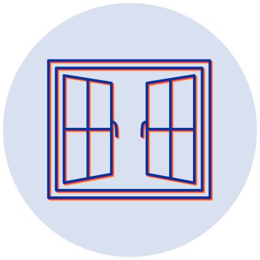 Pencere. Web simgesi basit illüstrasyon