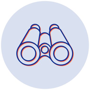 Dürbün. Web simgesi basit tasarım