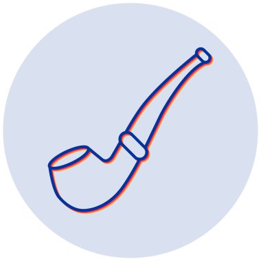 Dumanı tüten boru simgesinin vektör illüstrasyonu