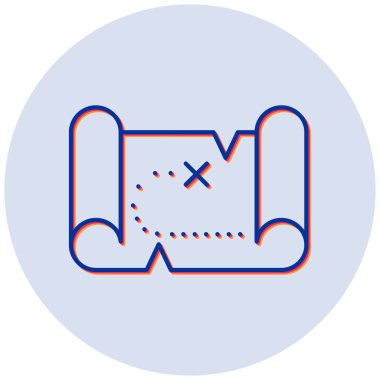 Bir havlu simgesinin vektör illüstrasyonu