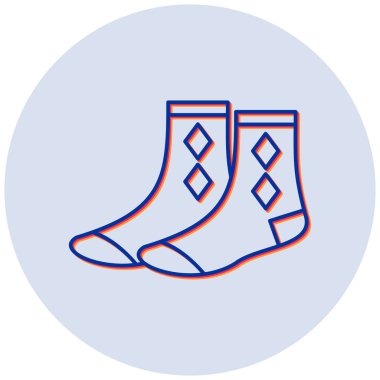 Çorap. Web simgesi basit illüstrasyon