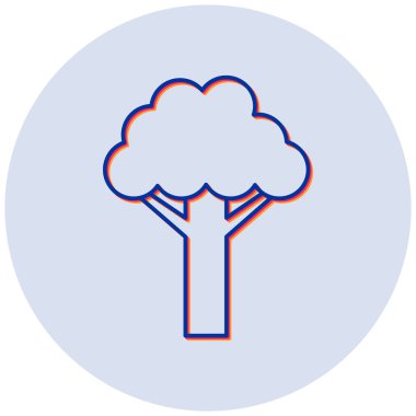 Ağaç. Web simgesi basit illüstrasyon