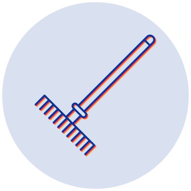 Tırmık. Web simgesi basit illüstrasyon