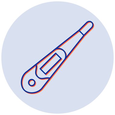 Modern termometre simgesinin vektör çizimi