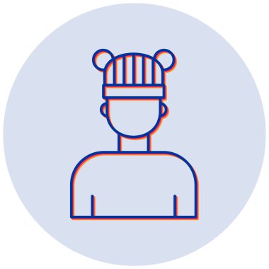 Adamım. Web simgesi basit illüstrasyon