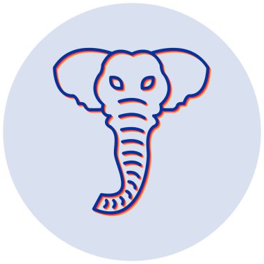 Fil. Web simgesi basit illüstrasyon