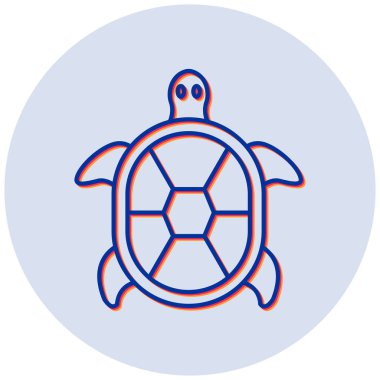 Kaplumbağa vektör simgesi modern basit tasarım