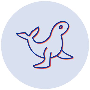 Mühürle. Web simgesi basit illüstrasyon