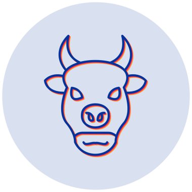 Bizon. Web simgesi basit illüstrasyon