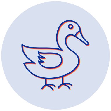 Kuğu vektör simgesi modern basit tasarım