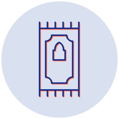 Halı. Web simgesi basit illüstrasyon