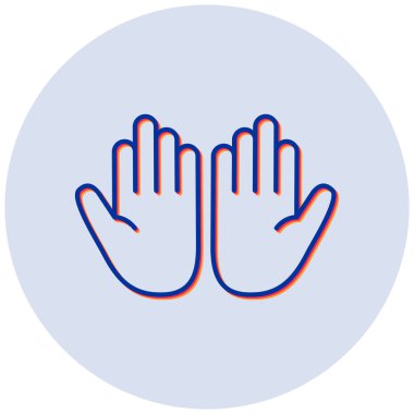 Dua simgesi vektör illüstrasyonu