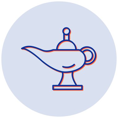 Petrol Lambası simgesinin vektör illüstrasyonu