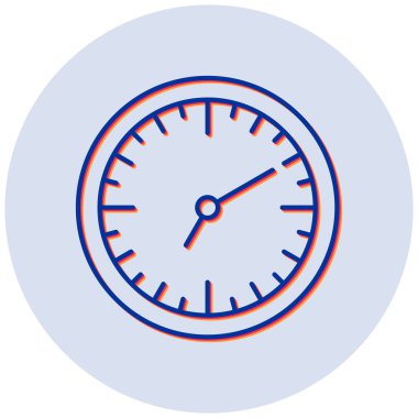 Saat. Web simgesi basit illüstrasyon