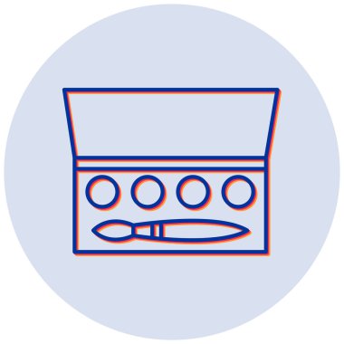 Göz Gölgesi düz vektör simgesi