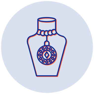 Kolye vektör simgesi modern basit tasarım