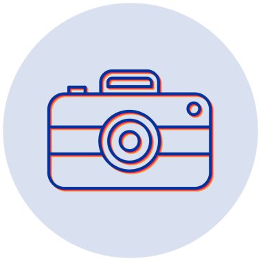 Kamera. Web simgesi basit illüstrasyon