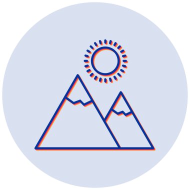 Galeri vektör simge illüstrasyon