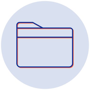 Dosya Yöneticisi. Web simgesi basit illüstrasyon