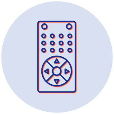 Uzaktan kumanda. Vektör çizim 