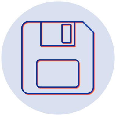 Disket disket. Basit resimleme