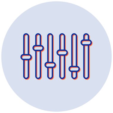 Dengeleyici. Web simgesi basit tasarım