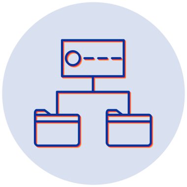 Dosya sunucu. Web simgesi basit illüstrasyon