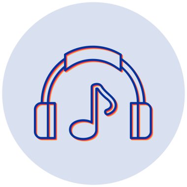 Müzik Yapıcı Uygulaması. Web simgesi basit tasarım