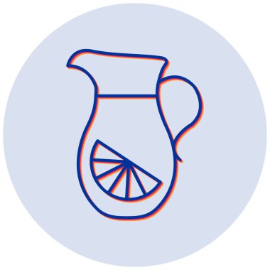 limonata. Web simgesi basit illüstrasyon