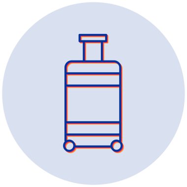 bagaj. Web simgesi basit illüstrasyon