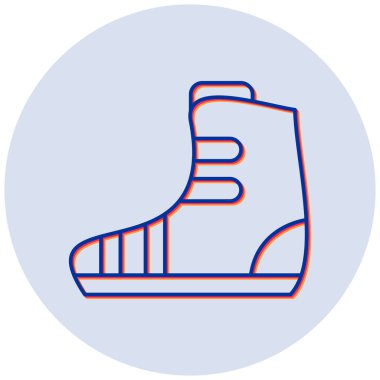 Yağmur botu. Web simgesi basit illüstrasyon