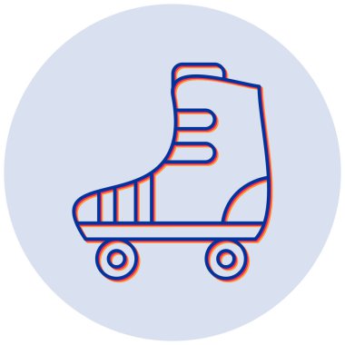 Paten kayın. Web simgesi basit illüstrasyon