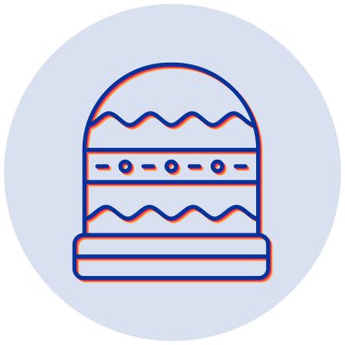 Noel şapkası. Basit resimleme