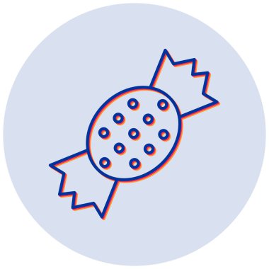 - Şeker. Web simgesi basit illüstrasyon