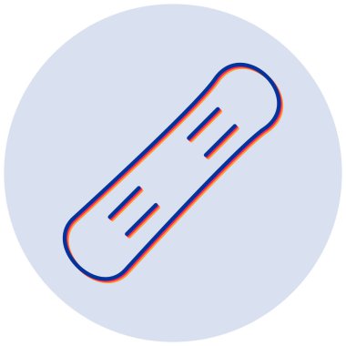 snowboard. Web simgesi basit illüstrasyon