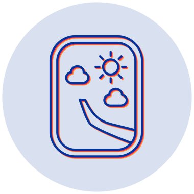 Güneş simgesinin vektör illüstrasyonu